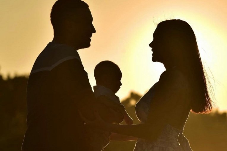 Uroš Živković sa porodicom