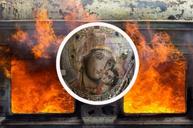 STRADALI KADA SU HTELI DA UKRADU IKONU IZ TUMANA: Voz se zapalio, drugi kradljivac kolima sleteo u Dunav (VIDEO)