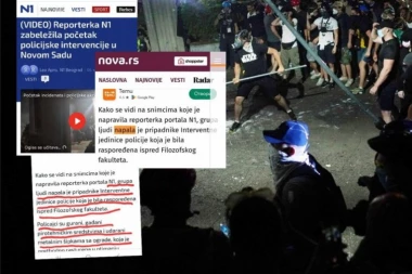 N1 I NOVA S PRIZNALE: BLOKADERI PRVI NAPALI POLICIJU! Dokaz crno na belo - RAZMONTIRANA FABRIKA LAŽI DEMONSTRANATA U NOVOM SADU! (FOTO)