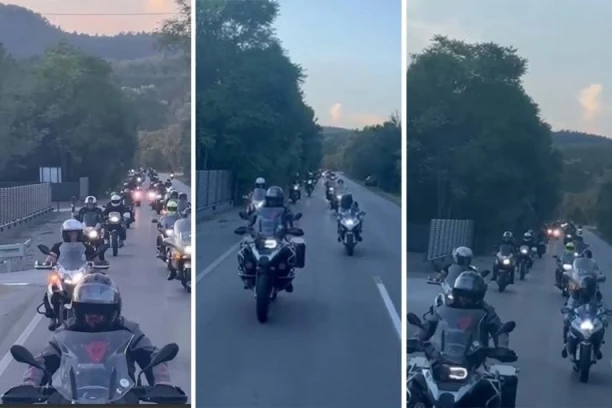 I BAJKERI PROTIV BLOKADA! Na skupu u Leštanima i veliki broj motorista! DOŠLI U GRUPI, A EVO KAKO JE TO IZGLEDALO!  (VIDEO)