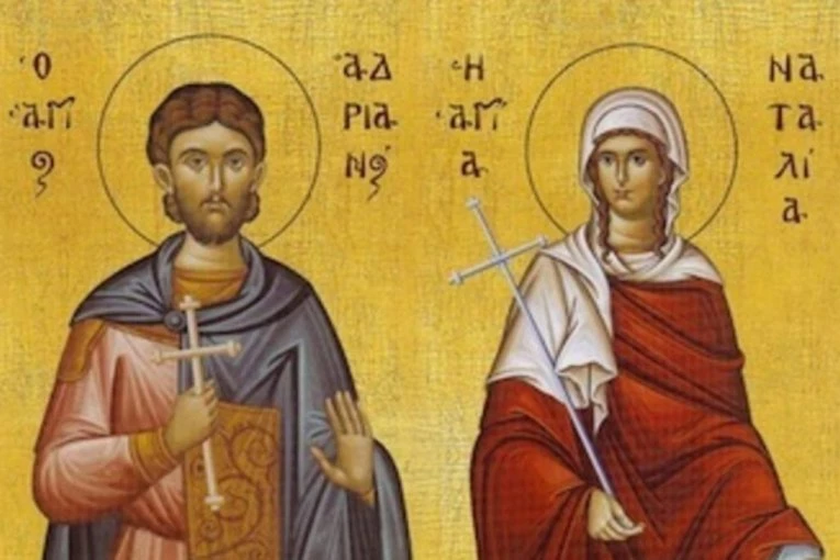 DANAS JE CRNO SLOVO I VELIKI PRAZNIK! Slavimo Svete mučenike Adrijana i Nataliju!