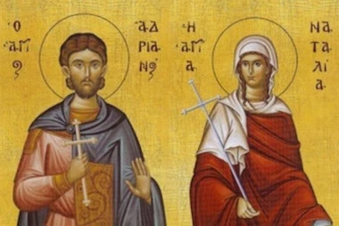 DANAS JE CRNO SLOVO I VELIKI PRAZNIK! Slavimo Svete mučenike Adrijana i Nataliju!