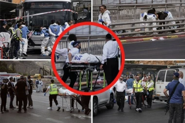SNIMLJEN POČETAK KRVOPROLIĆA U JERUSALIMU! Dva Palestinca utrčala u autobus i počela da ubijaju, BROJ ŽRTAVA OPET PORASTAO (FOTO, VIDEO)