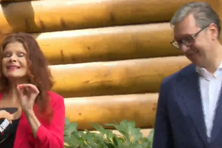 PRIJEM U VILI MIR! Holivudska glumica Lolita Davidović kod predsednika Vučića!