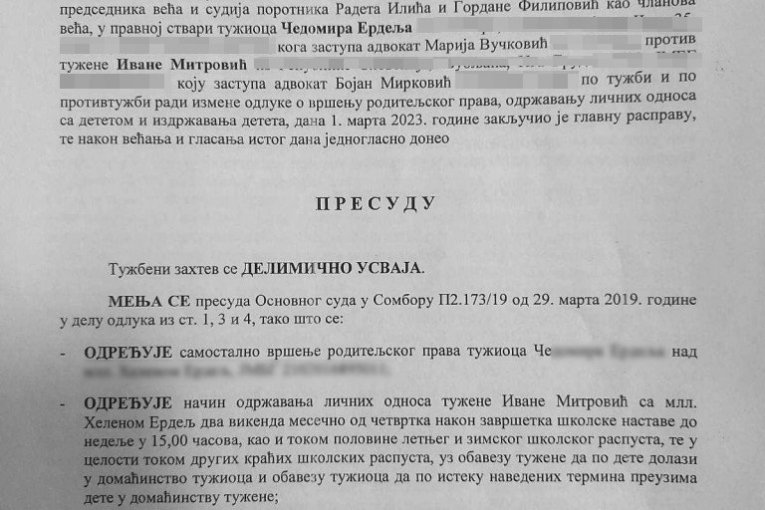 Borba Ivane za starateljstvo