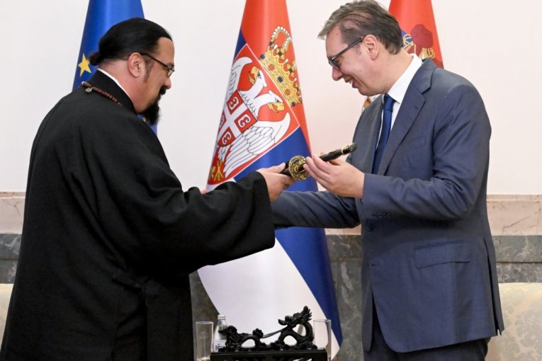 Stiven Sigal i Aleksandar Vučić