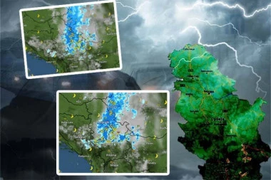STRAVIČNO NEVREME STIŽE U SRBIJU! Detaljna mapa kako će se kretati oluja i koje delove zemlje će se zahvatiti! (MAPE)