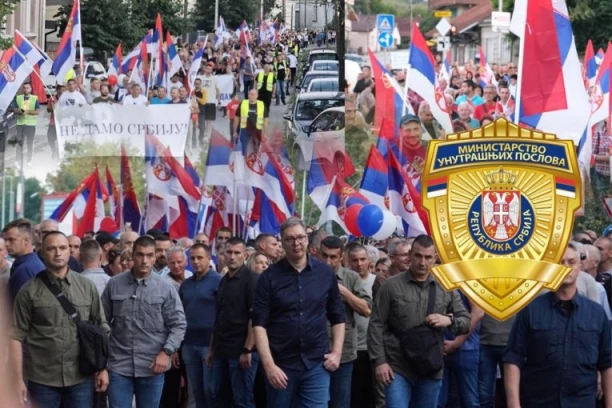 MUP SE OGLASIO BROJKAMA POSLE SKUPOVA PROTIV BLOKADA: U 125 gradova i mesta više od 144.000 građana širom Srbije BEZ INCIDENATA!
