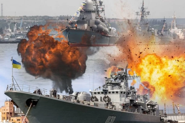 STRAVIČAN NAPAD NA RUSE ZALEDIO SVET! Pogođen centar Crnomorske flote u Sevastopolju! (FOTO)