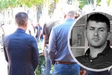 SRCEPARAJUĆE: LOLA SMILJANIĆ UTUČEN NA SAHRANI DEKIJA MILOVANOVIĆA - ove scene razaraju! (FOTO)