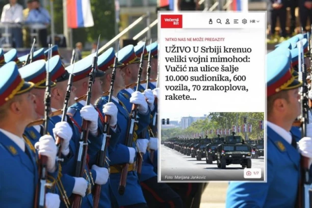 "VUČIĆ JE DIGAO SRPSKU VOJSKU IZ PEPELA I STVORIO REGIONALNU SILU!" Hrvati uživo prenosili svaki detalj sa vojne parade u Beogradu! (FOTO)