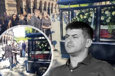 DETALJ KOJI LEDI KRV U ŽILAMA: Udovica Dekija Milovanovića SKRHANA OD BOLA, pridržavaju je sve vreme! (FOTO)