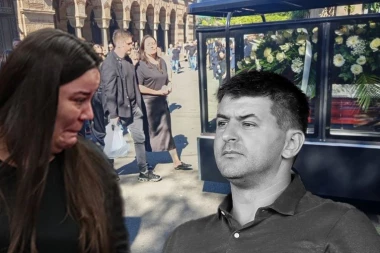 UDOVICA DEJANA MILOVANOVIĆA U ŠOKU GLEDA MUŽEV GROB: Ni sve ove dame nisu mogle da je uteše! (FOTO)