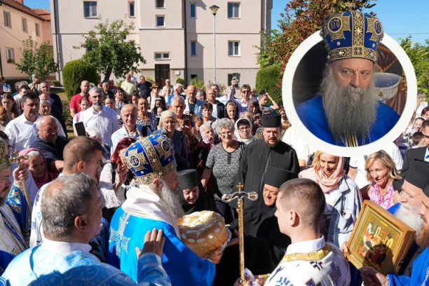 REKE VERNIKA DANAS OKO ČUDOTVORNE IKONE I IZVORA LEKOVITE VODE KOD BEOGRADA: Patrijarh Porfirije sabrao narod u manastiru Rajinovac