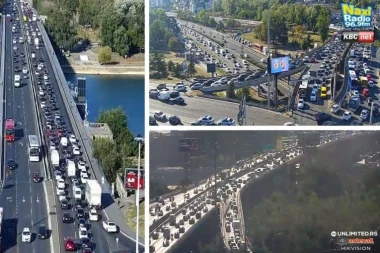 POTPUNI KOLAPS U BEOGRADU! Mostovi preopterećeni, Autokomanda krcata - gde god da krenete JEZIVA GUŽVA! (FOTO)