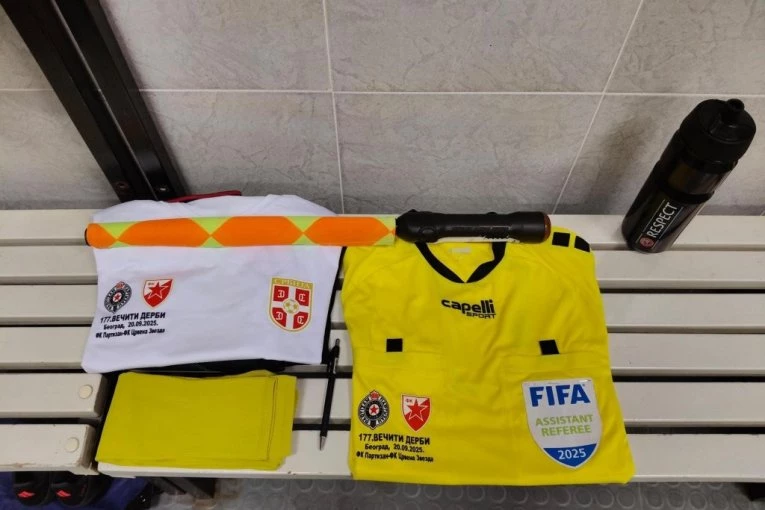 MAMAC ZA SVE KOLEKCIONARE: SPORTISSIMO I CAPELLI SPORT DELE DRES GLAVNOG SUDIJE SA 177. VEČITOG DERBIJA