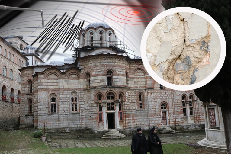 PUKOTINE NA ZIDINAMA HILANDARA: Stigli prvi izveštaji o oštećenjima svetogorskih manastira posle zemljotresa