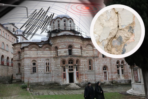 PUKOTINE NA ZIDINAMA HILANDARA: Stigli prvi izveštaji o oštećenjima svetogorskih manastira posle zemljotresa