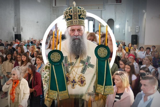 DUHOVNA RADOST U BEOGRADU: Patrijarh Porfirije na hramovnoj slavi u Kaluđerici