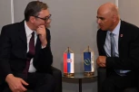 "UVEREN SAM DA ĆE SARADNJA SA SAVETOM EVROPE DOBITI DODATNI ZAMAH!" Vučić se sastao u Njujorku sa Alenom Berseom! (FOTO)