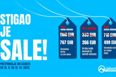 Stigao je SALE: Na Jahorini počela pretprodaja ski-karata uz velike popuste