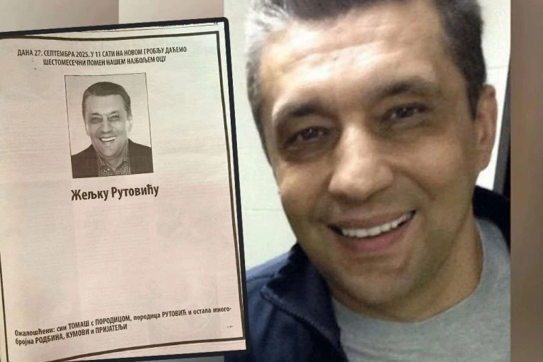 POLA GODINE OD SMRTI ŽELJKA RUTOVIĆA! Sin preminulog biznismena neutešan, porodica dala potresnu čitulju u novinama! (FOTO)