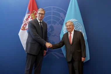 TRIJUMF SRPSKE DIPLOMATIJE! Predsednik Vučić u Njujorku sa GENERALNIM SEKRETAROM SVETSKE ORGANIZACIJE