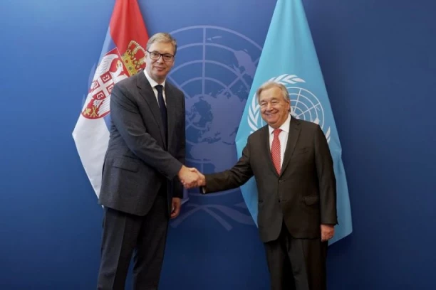 TRIJUMF SRPSKE DIPLOMATIJE! Predsednik Vučić u Njujorku sa GENERALNIM SEKRETAROM SVETSKE ORGANIZACIJE
