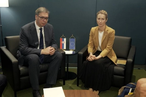 "POSVEĆENI SMO ZAŠTITI PRAVA I BEZBEDNOSTI NAŠEG NARODA": Predsednik Vučić sastao se sa Kajom Kalas u Njujorku (FOTO)