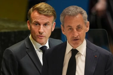 ISPRATIO GA KAO DA IDE U MIROVNU MISIJU: Makron primio Sarkozija pred odlazak u zatvor! (VIDEO)