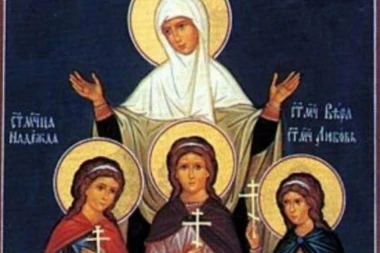 DANAS JE CRNO SLOVO: SPC slavi Svete mučenice Veru, Nadu i Ljubav i majku im Sofiju!