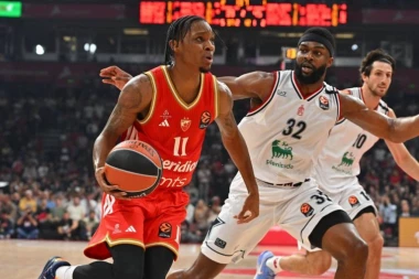 LOŠ START ZVEZDE MERIDIANBET U EVROLIGI! Olimpija Milano odnela pobedu u Beogradskoj areni!