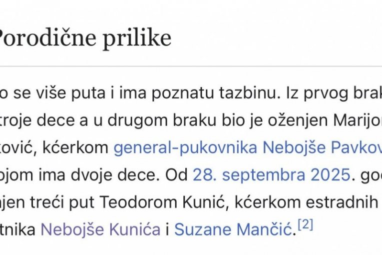 Teodora je Talijanu treća supruga