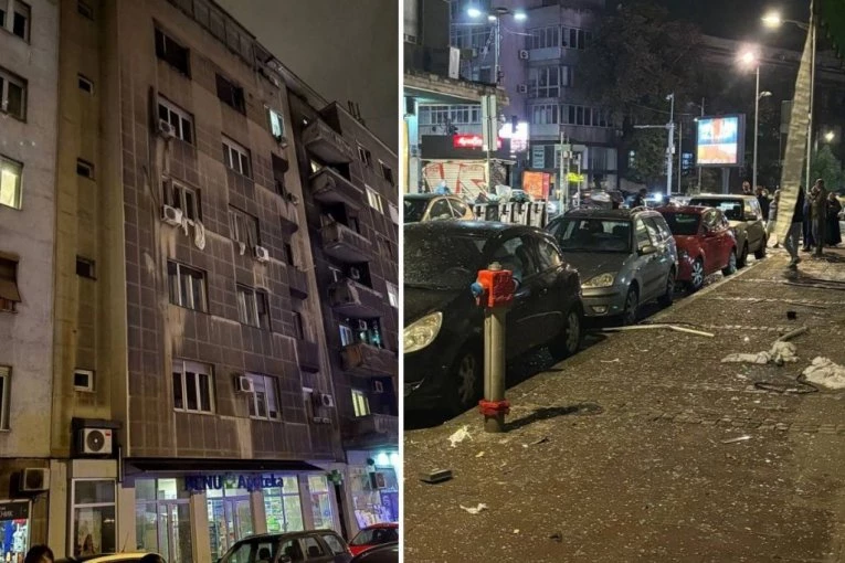 HAOS U CENTRU BEOGRADA! Jeziva eksplozija u stanu u Kosovskoj, na ulici vrata, prozori, staklo na sve strane! OŠTEĆENI I AUTOMOBILI! (FOTO)