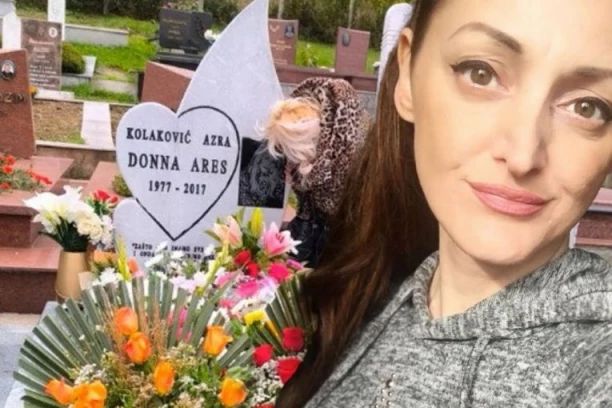 POTRESNE SCENE S GROBLJA! Majka ljubi grob Donne Ares, došlo samo 15 osoba! Tuga!