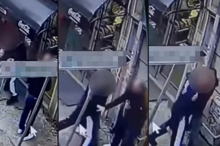 JEZIV SNIMAK POKUŠAJA UBISTVA NA VRAČARU! Napadač sekund pre ubadanja nožem nosio dete u naručju! (UZNEMIRUJUĆI VIDEO)