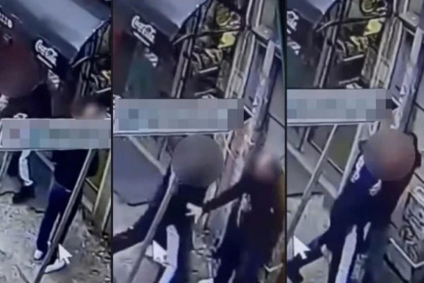 JEZIV SNIMAK POKUŠAJA UBISTVA NA VRAČARU! Napadač sekund pre ubadanja nožem nosio dete u naručju! (UZNEMIRUJUĆI VIDEO)