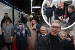VUČIĆ ISPUNIO ŽELJU DEKI VUKOSAVU! Najstariji putnik u vozu - Zaječarac od 106. godina nije krio sreću!