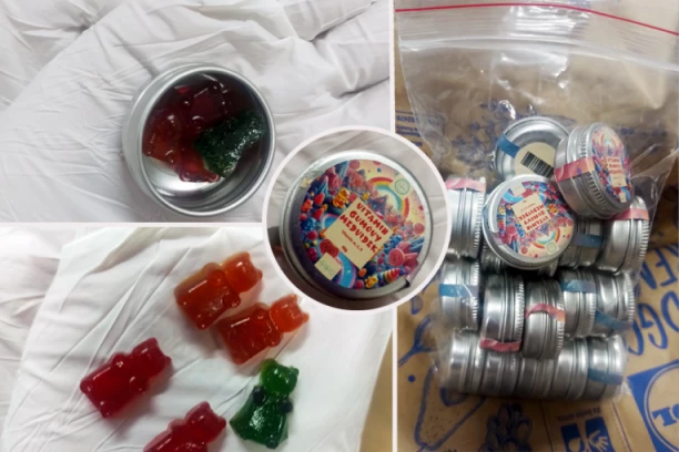 NOVI VID DROGE NA BEOGRADSKIM ULICAMA! Gumeni medvedići sa THC: Dvojca uhapšena! (FOTO)