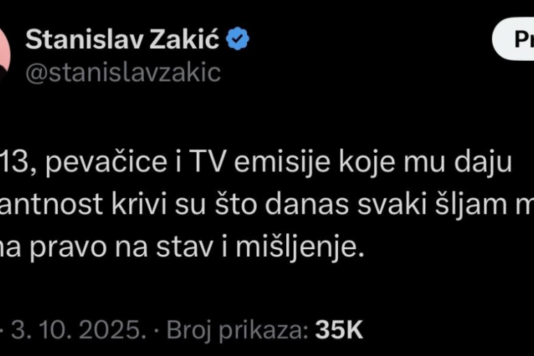 Objave Stanislava Zakića