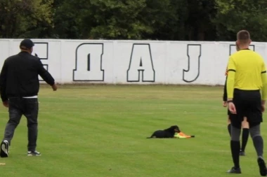 SUDIJA U ČUDU, IGRAČI U ŠOKU: Nepozvani gost je oduzeo sudiji zastavicu - usledila je jurnjava po celom terenu! (FOTO-GALERIJA)