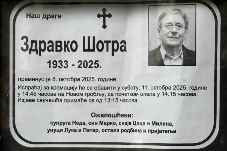 Sahrana Zdravka Šotre