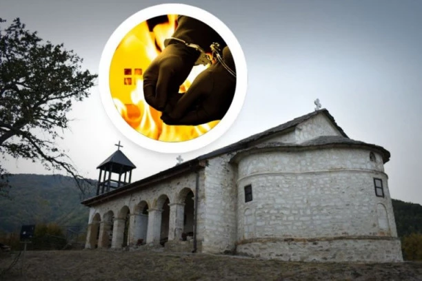 JEZIVA NOĆ NA JUGU SRBIJE - VATROM NA BOGORODICU: Muškarac benzinom i hepo kockama pokušao da spali manastir Uspenja Presvete Bogorodice