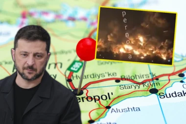 EKSPLOZIJE NA KRIMU, UKRAJINA IZVRŠILA ŽESTOKI NAPAD: Gori najveće rusko skladište nafte u Feodosiji (VIDEO)