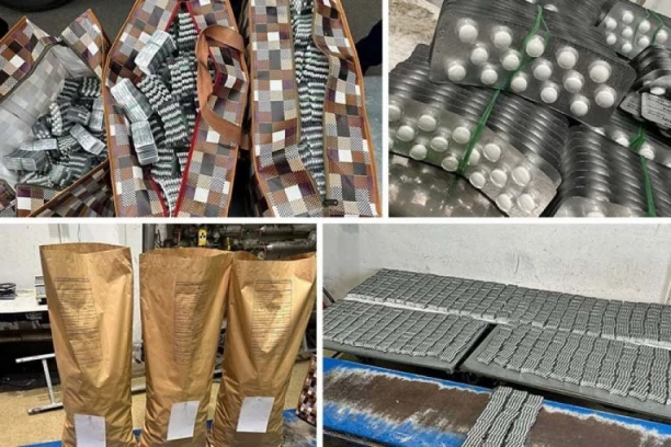 OTKRIVENO 90.000 TABLETA! Carinici pretresli kombi, a tamo pronašli PHIHOAKTIVNE LEKOVE! (FOTO)