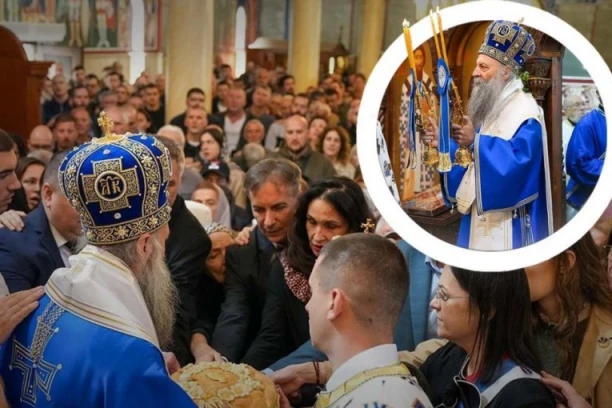“ŽIVIMO U VREMENIMA KOJA SU SMUTNA, KADA LOVCI NA DUŠE NE BIRAJU SREDSTVA”: Iz Pokrovskog hrama patrijarh Porfirije poručio da se ugledamo na Bogorodicu