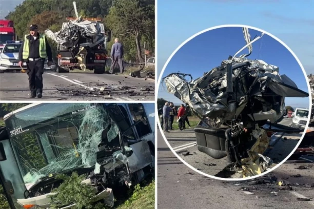 AUTOMOBIL SMRSKAN DO NEPREPOZNATLJIVOSTI! Jezive scene nakon nesreće kod Čačka! Delovi vozila rasuti po putu - ispali volan i sedišta! (FOTO, VIDEO)