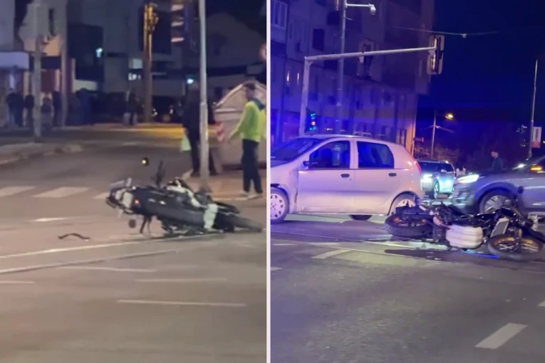 TEŠKA NESREĆA NA TROŠARINI! Pokošen motociklista, hitno prebačen u bolnicu! (FOTO, VIDEO)
