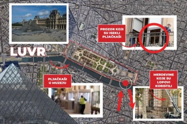 OPERACIJA IZVEDENA ZA NEKOLIKO MINUTA: Evo kako su pljačkaši upali u Luvr i uspeli da pobegnu vlastima - jedna okolnost išla im naruku (VIDEO)