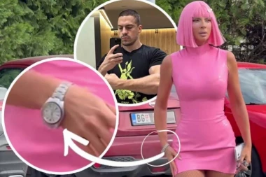 KARLEUŠA PROŠETALA ROLEKS KOJI JE DOBILA OD BAKE PRASETA! Na ruci nosi poklon od 100.000 EVRA - sat okupan dijamantima, safirima, rubinima... (VIDEO)